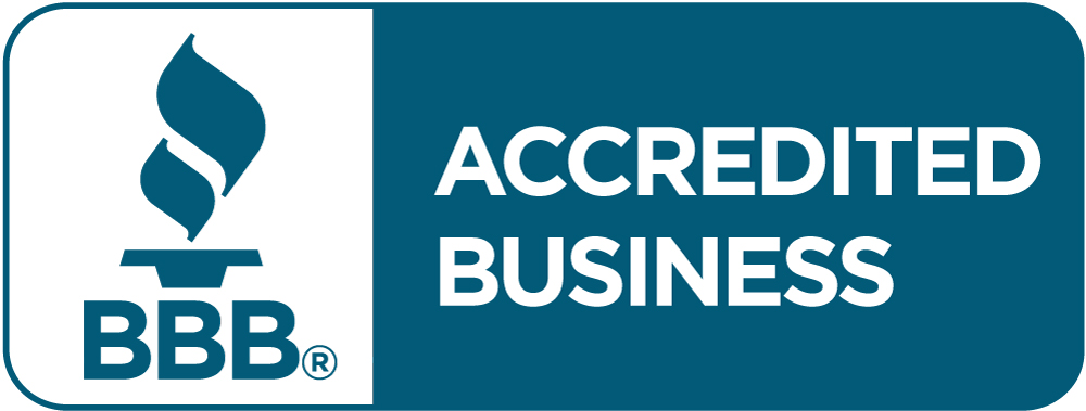 Horizontal Blue BBB Accredited Business Seal
